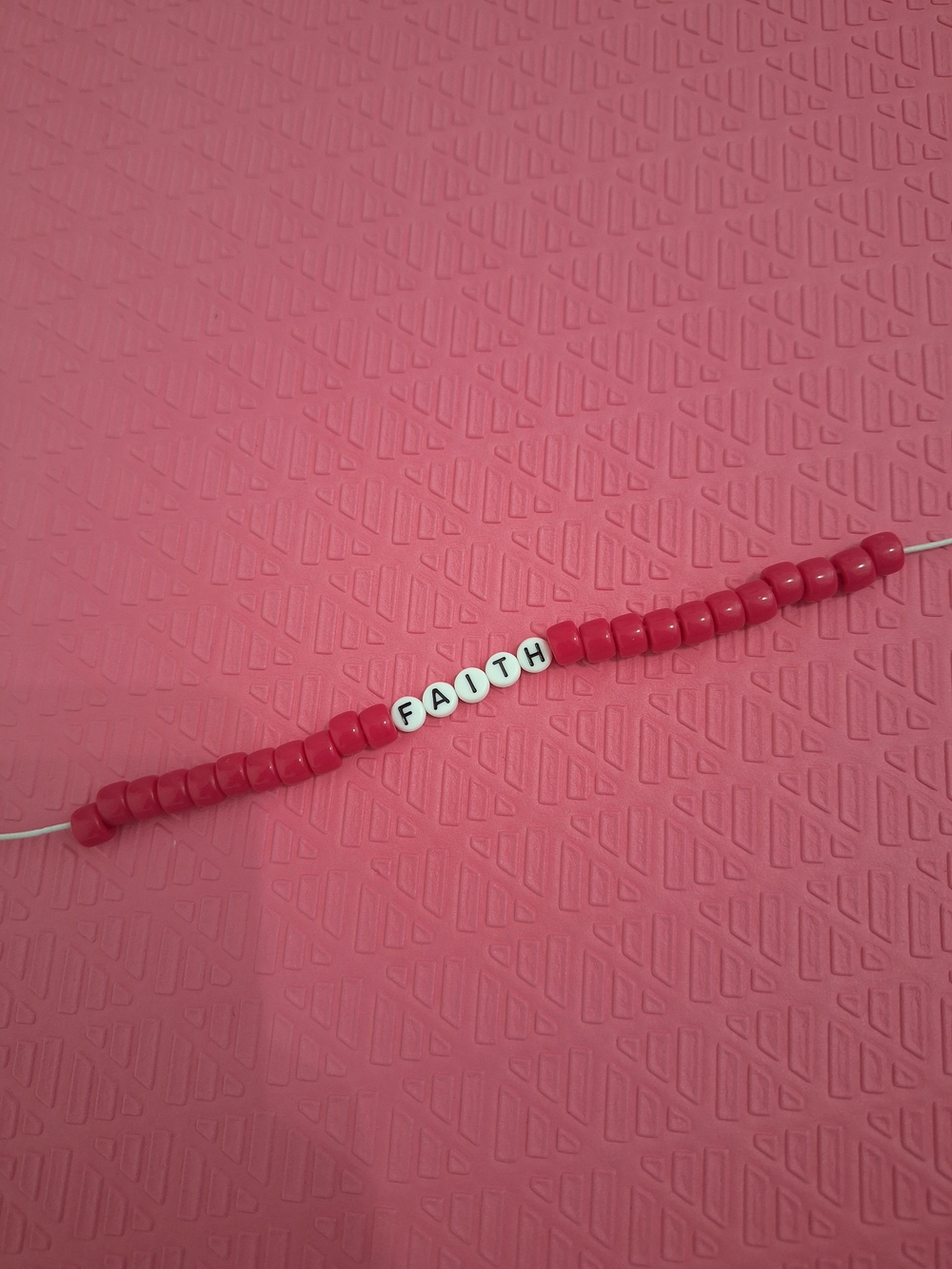 Accessorize Pink 'FAITH' Beaded Hair Accessory